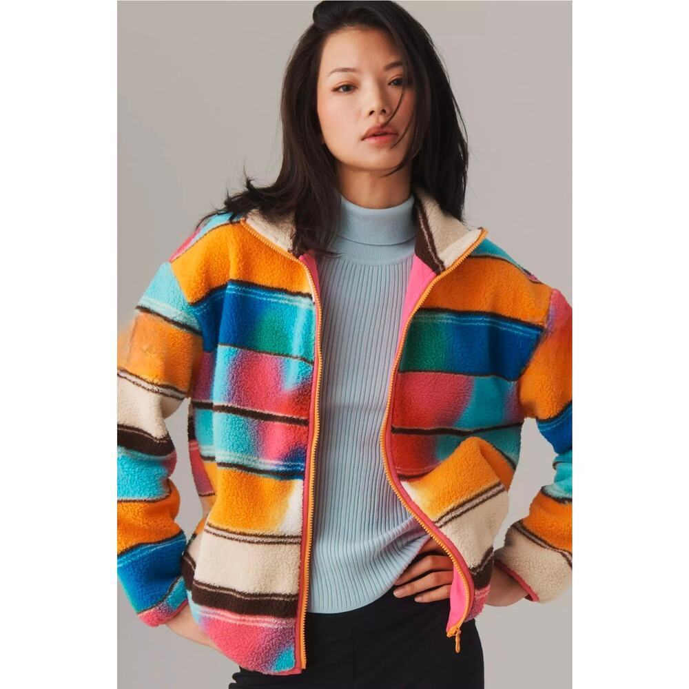 NWT Beach Riot for Anthropologie Bennie Multicolor Jacket. Size S. Retails $198